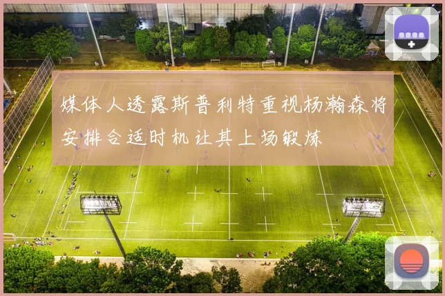 媒体人透露斯普利特重视杨瀚森将安排合适时机让其上场锻炼
